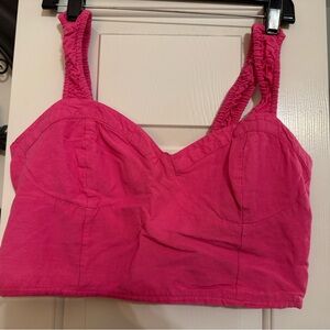 Midnight Sky Pink Crop Top and Pant Set